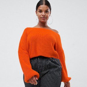 Missguided Cropped Off the Shoulder Sweater